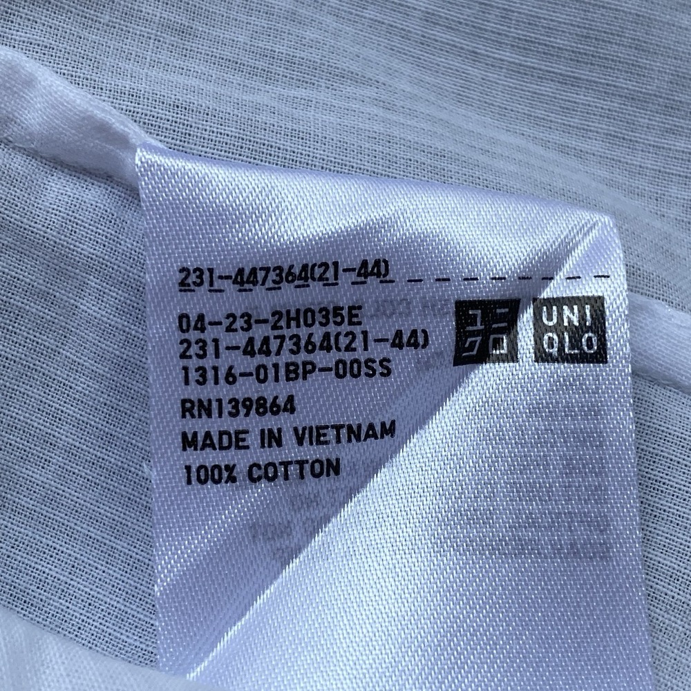 Uniqlo Ines De La Fressange Popover Top Shirt Size M White Pintuck Cottagecore - Picture 7 of 9